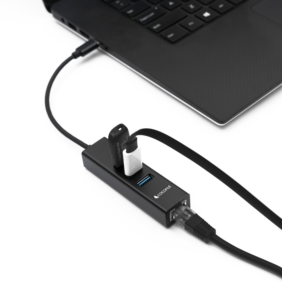 Type C to USB 3.1 Hub with Giga Lan for fast data transfer